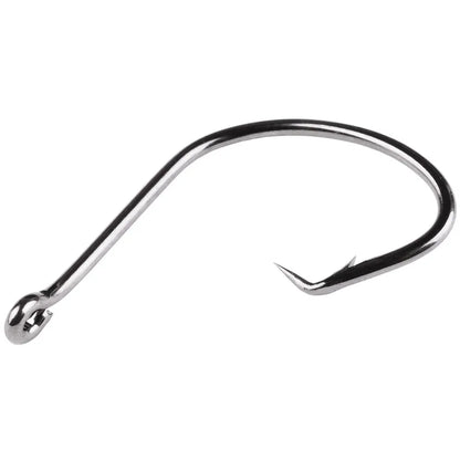 50pcs/Box Barbed Catfish Fishing Hooks High Carbon Steel Catfish Hook 6/0 -10 Fishhook  Sharp Circle Hook Fishing Tackle Box