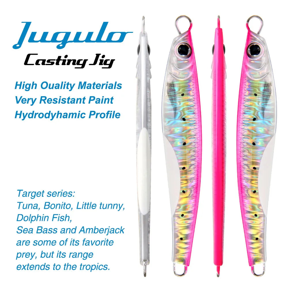 FSTK Sea Bass Lure Jugulou Casting Jig 15g30g40g60g80g Tuna Long Casting Lures Spinning Artificial Bait Spoon Saltwater Fishing