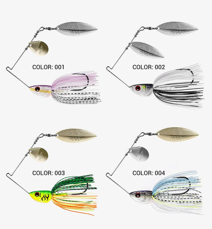 Noeby Spinnerbait 10.5g 14g 21g 28g Double Willow Blade Needle Stinger Hook Spoon Wire Bait Wobblers for Bass Fishing Lure