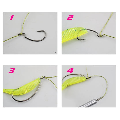 10 PCS BKK Wide Gap Worm Fishing Hook Jig Crank Offset High Carbon Steel Hook Barbed Fishhook For Soft Worm Bait Accessories