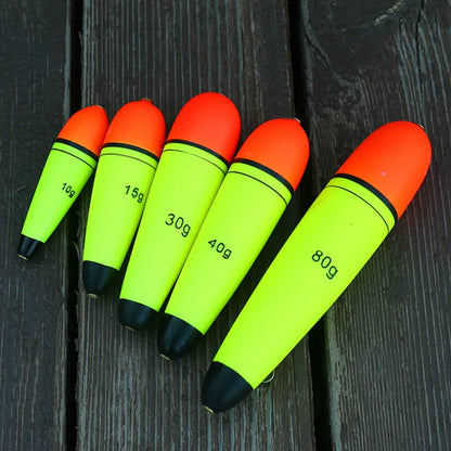 4pcs 10g-120g Foam Fishing Float Floating Buoyancy EVA Elastic Boya Fishing Float Rock Fishing Bobber Flotador Peche Boia Tackle