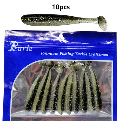 10Pcs/bag 70mm 90mm 120mm Swim Bait Lure Soft Plastics 2 Inch Saltwater Paddle Tail Swimbait