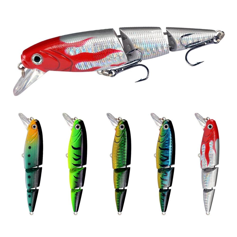 1PCS Wobblers Fishing Lure Multi-section Hard Bait 11cm 14.5g Artificial Bait Minnow Lure Crankbait Perch Carp Fishing Tackle