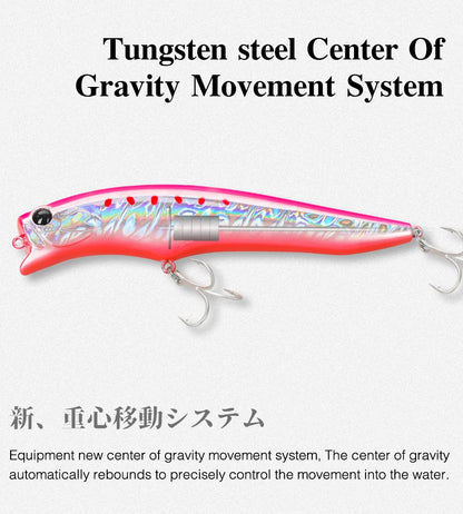 TSURINOYA 120F Ultra Long Casting Shallow Range Floating Minnow Beach Fishing Lure 120mm 20g 0-30cm GORGO Saltwater Hard Baits