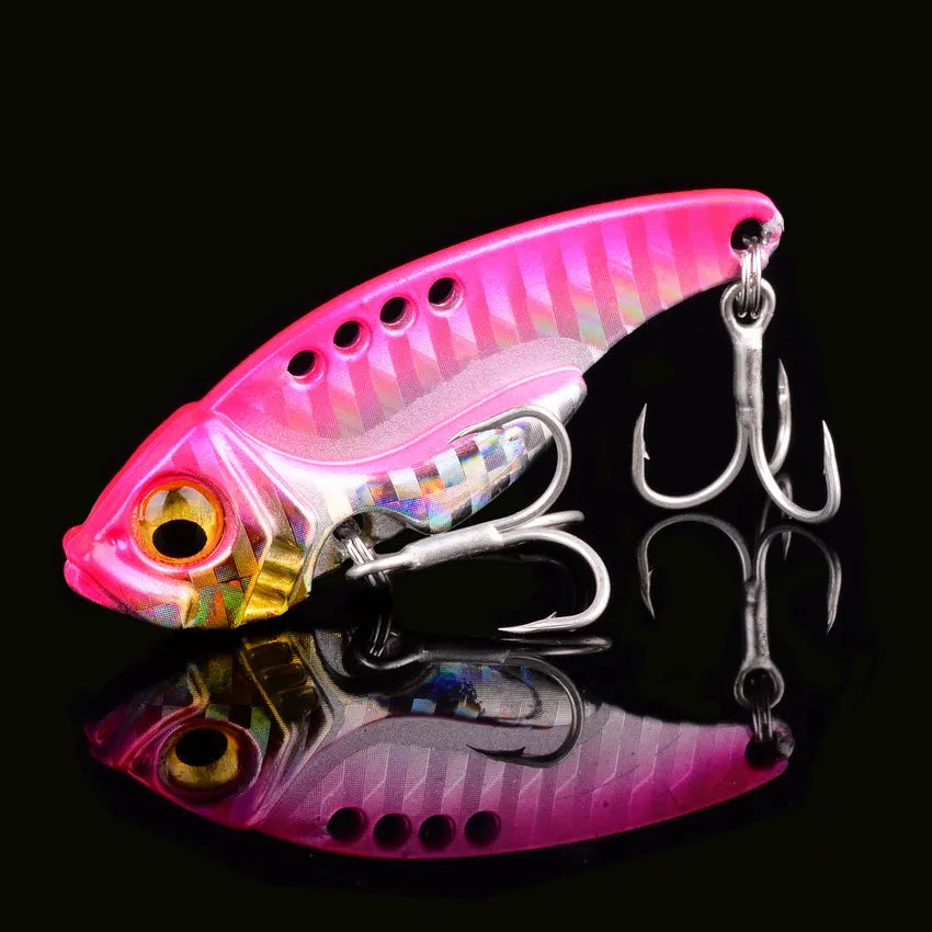 Aorace 5pcs/box Metal VIB 3/7/10/15/20g Fishing Lure Vibration Spoon Hard Baits Crankbait Wobbler Swimbait Cicada VIB Tackle