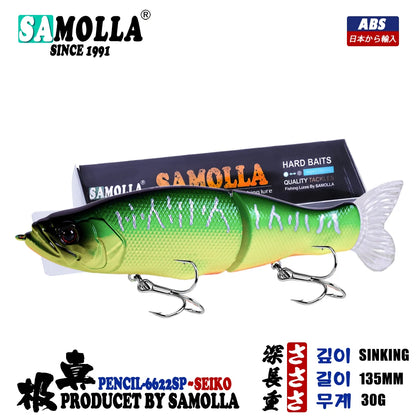 Slow Sinking SwimBaits Fishing Lures 30G Whopper Vibration Soft Tail or Pike And Bass Hard Baits  Isca Artificiall Accessories