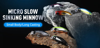 Kingdom Kingart Sinking Minnow Fishing Lures 6g 9g 14g 18.6g Jerkbaits Good Action Wobblers FR Silence Hard Baits Sea Bass