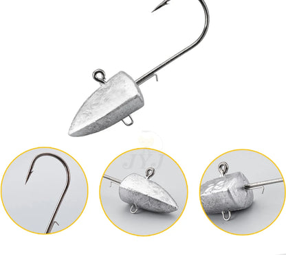 Triangle Head NED Hooks 3.5g 5g 7g 10g 14g 21g 28g auxiliary hook soft worm jig Lure Hook Jig Head Fishing Tackle Hooks