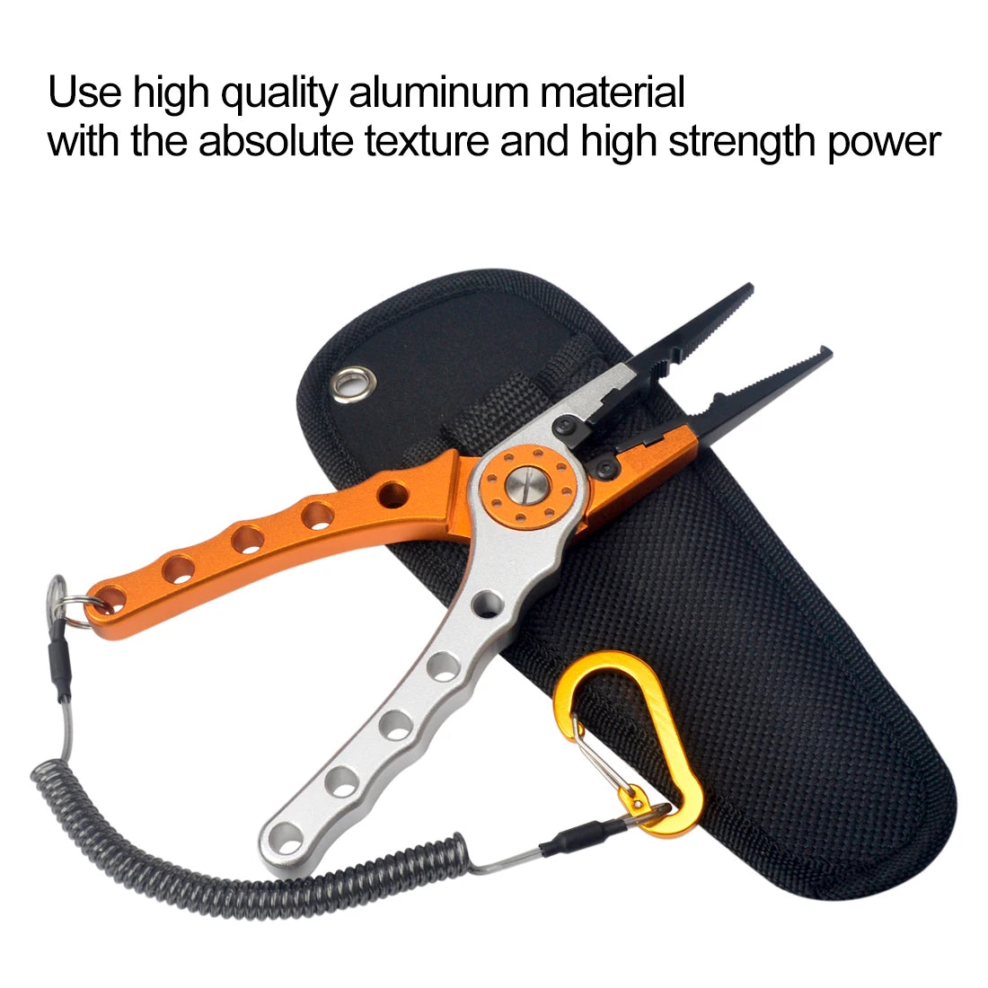 Fishing Pliers Line Cutter Multifunctional Knot Aluminum Alloy Scissors Hook Remover 150g 20CM Fishing Equipment