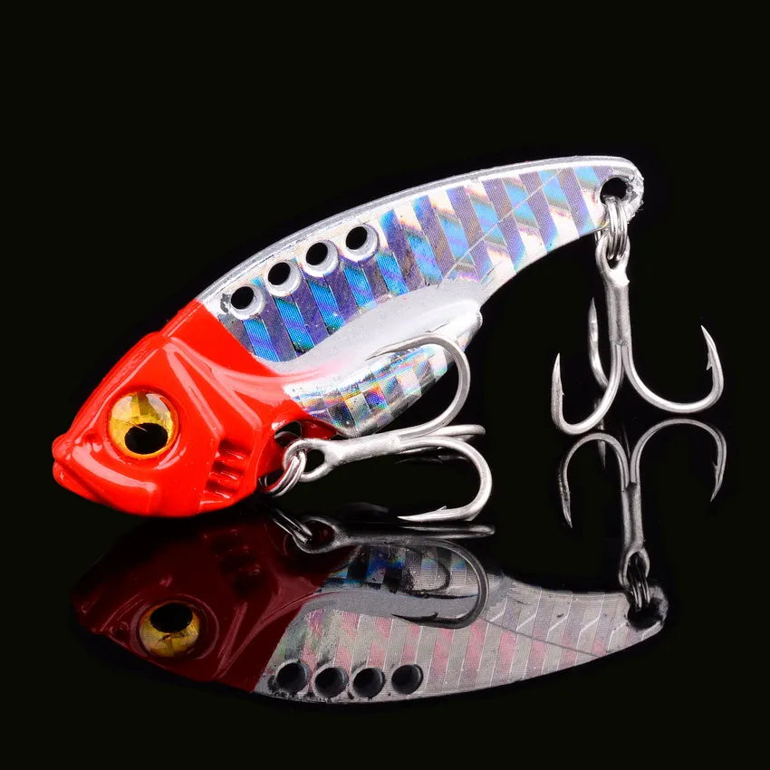 Aorace 5pcs/box Metal VIB 3/7/10/15/20g Fishing Lure Vibration Spoon Hard Baits Crankbait Wobbler Swimbait Cicada VIB Tackle