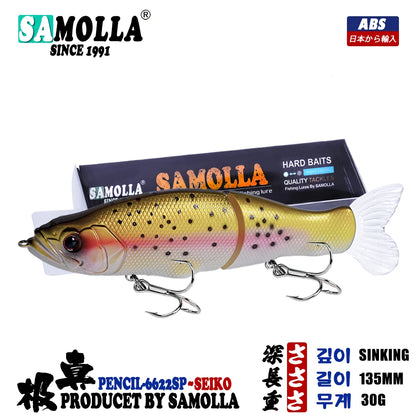 Slow Sinking SwimBaits Fishing Lures 30G Whopper Vibration Soft Tail or Pike And Bass Hard Baits  Isca Artificiall Accessories