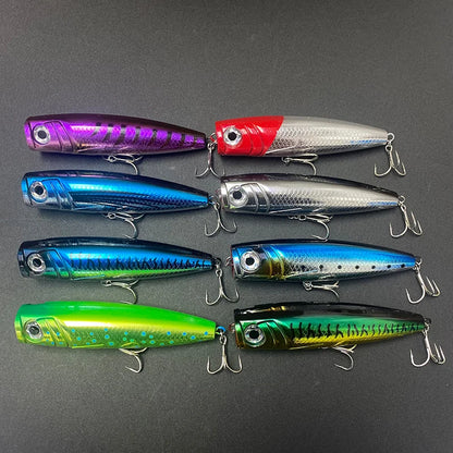 58g 130mm Big Popper Fishing Lures Twitch Wobbler Artificial Hard Baits Saltwater Trolling Surface Topwater Swimbait Equipment