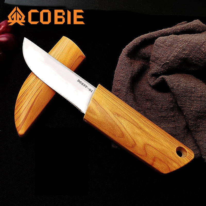 Cobie Sheathed portable pocket knife! For wilderness/camping/fishing/BBQ! Multi-scenario application, high quality pocket knife!