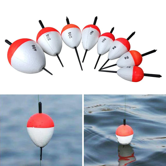 5Pcs/Set Fishing Float Upgraded EVA Red and White Bobber Sea Fishing Float Bobber 1g 2g 3g 5g Floats Sticks Fishing Tackle