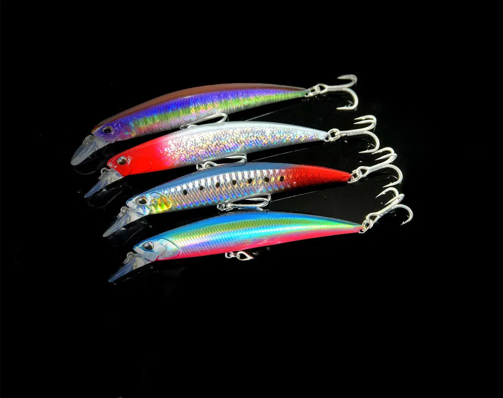 GREENSPIDER Jerkbait Fishing Lure 125mm 27G Heavy Sinking Minnow Fixed Weight Off Shore Saltwater Sea Bass Bait Tackle