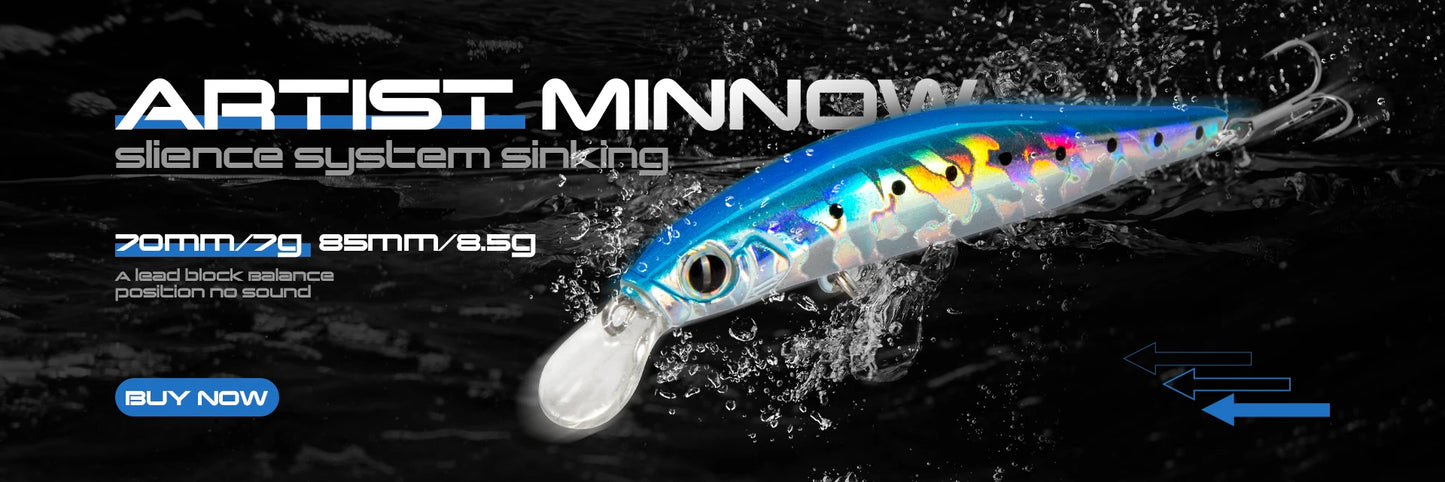 Hunthouse Metal Jig Fishing Lure Sinking Slow Jigging 7g-80g Casting Hard Bait Saltwater Artificial Pike SeaBass Fish Tackle