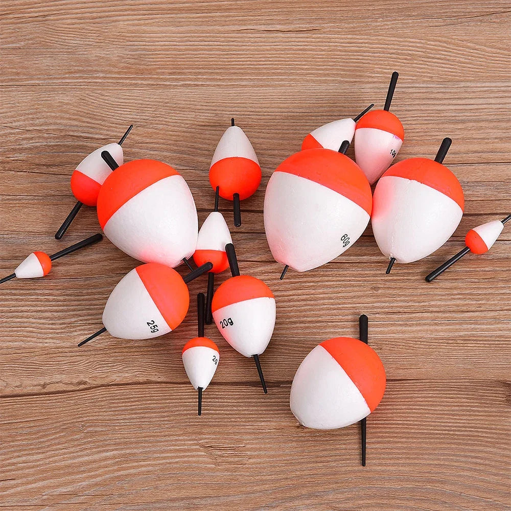 5Pcs/Set Fishing Float Upgraded EVA Red and White Bobber Sea Fishing Float Bobber 1g 2g 3g 5g Floats Sticks Fishing Tackle