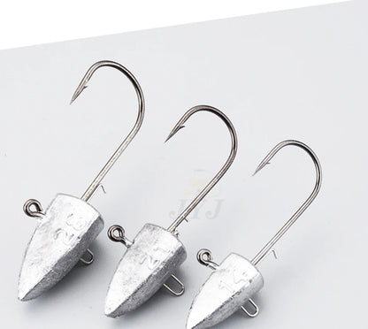 Triangle Head NED Hooks 3.5g 5g 7g 10g 14g 21g 28g auxiliary hook soft worm jig Lure Hook Jig Head Fishing Tackle Hooks