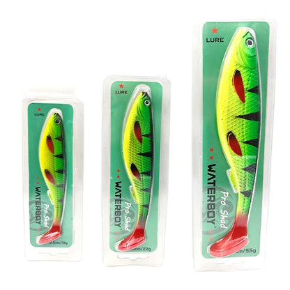 soft lure artificial bait big shads soft 12.5cm 13.7g 15cm 22g PVC material 20cm 55g T Tail Softbaitsfor sea bass perch zander