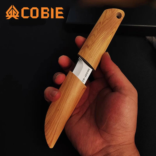 Cobie Sheathed portable pocket knife! For wilderness/camping/fishing/BBQ! Multi-scenario application, high quality pocket knife!