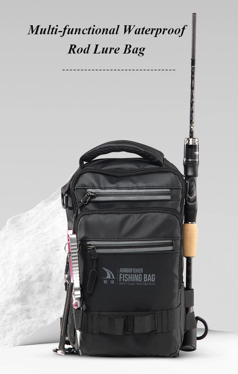 Fishing bag, fishing gear, backpack, lightweight tactical fishing gear box, multifunctional bag, outdoor fishing bag