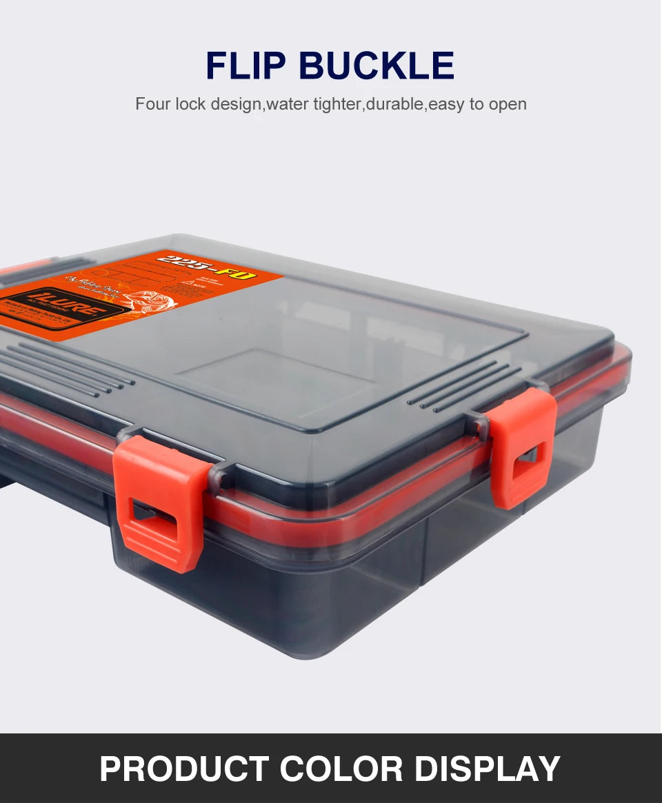 Fishing Tackle Box Large Capacity Waterproof Accessories Hook Storage Lure Bait Tray Storage Lure Bait Organizer Boxes