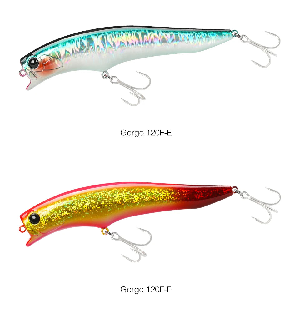 TSURINOYA 120F Ultra Long Casting Shallow Range Floating Minnow Beach Fishing Lure 120mm 20g 0-30cm GORGO Saltwater Hard Baits