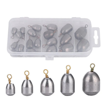 Iron Fishing Weight Sinker Pear Fishing Sinkers Bass Casting Sinker Weight Bell Sinker For Saltwater Freshwater Bottom Fishing