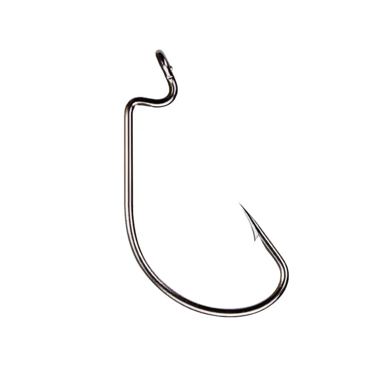 50pcs/ Box 5 Style Sea Fishing Box Mustad Offset Hook 2# 1# 1/0# 2/0# 3/0# Carp Snap Fish Big Hooks Tackles Fish Hook Sets