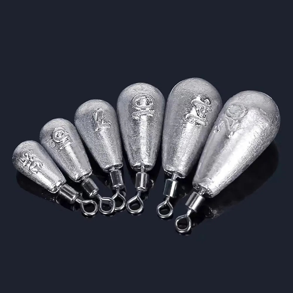 Drop Shot 15PCS/Lot Fishing Weight Sinker 3.5g 5g 7g 10g 14g 20g Tube Bullet Plumb Pendant Metal Jig Sea Tackle Kit Pesca Tool