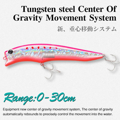 TSURINOYA 120F Ultra Long Casting Shallow Range Floating Minnow Beach Fishing Lure 120mm 20g 0-30cm GORGO Saltwater Hard Baits