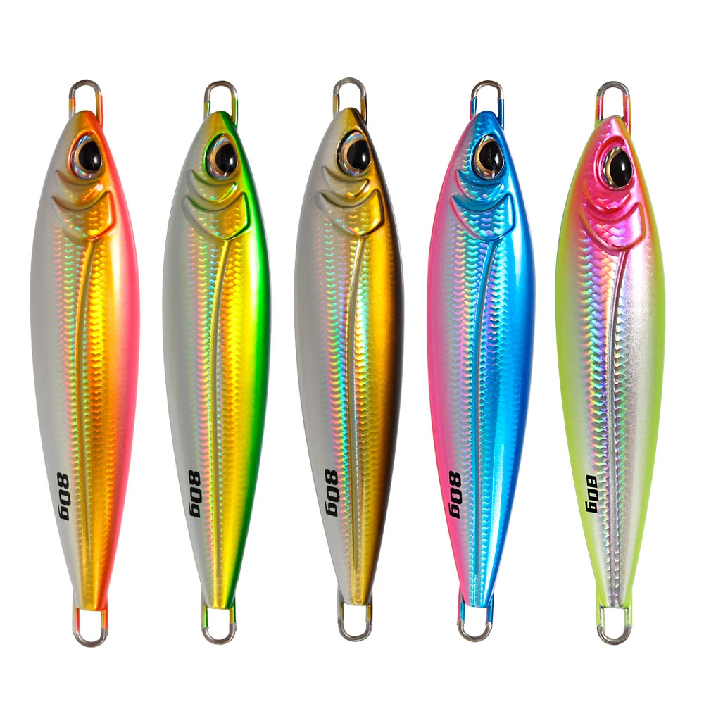 JIGGING PRO 18g 28g 40g 60g 80g BONY Long Casting Metal Jigs Shore Jigging Lure Sea Bass Bait