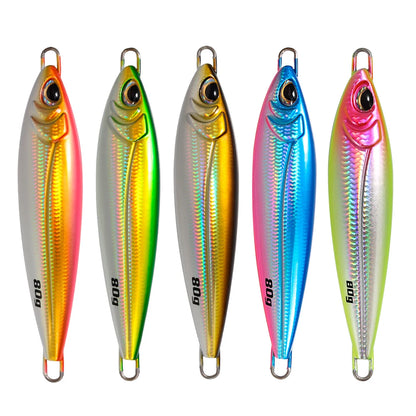 JIGGING PRO 18g 28g 40g 60g 80g BONY Long Casting Metal Jigs Shore Jigging Lure Sea Bass Bait