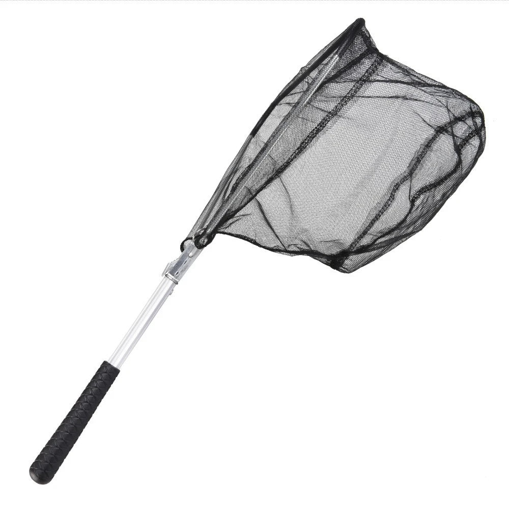 Foldable Triangle Fishing Net Aluminum Alloy Fish Landing Net Mini Fish Catching Landing Net Portable Fishing Accessories