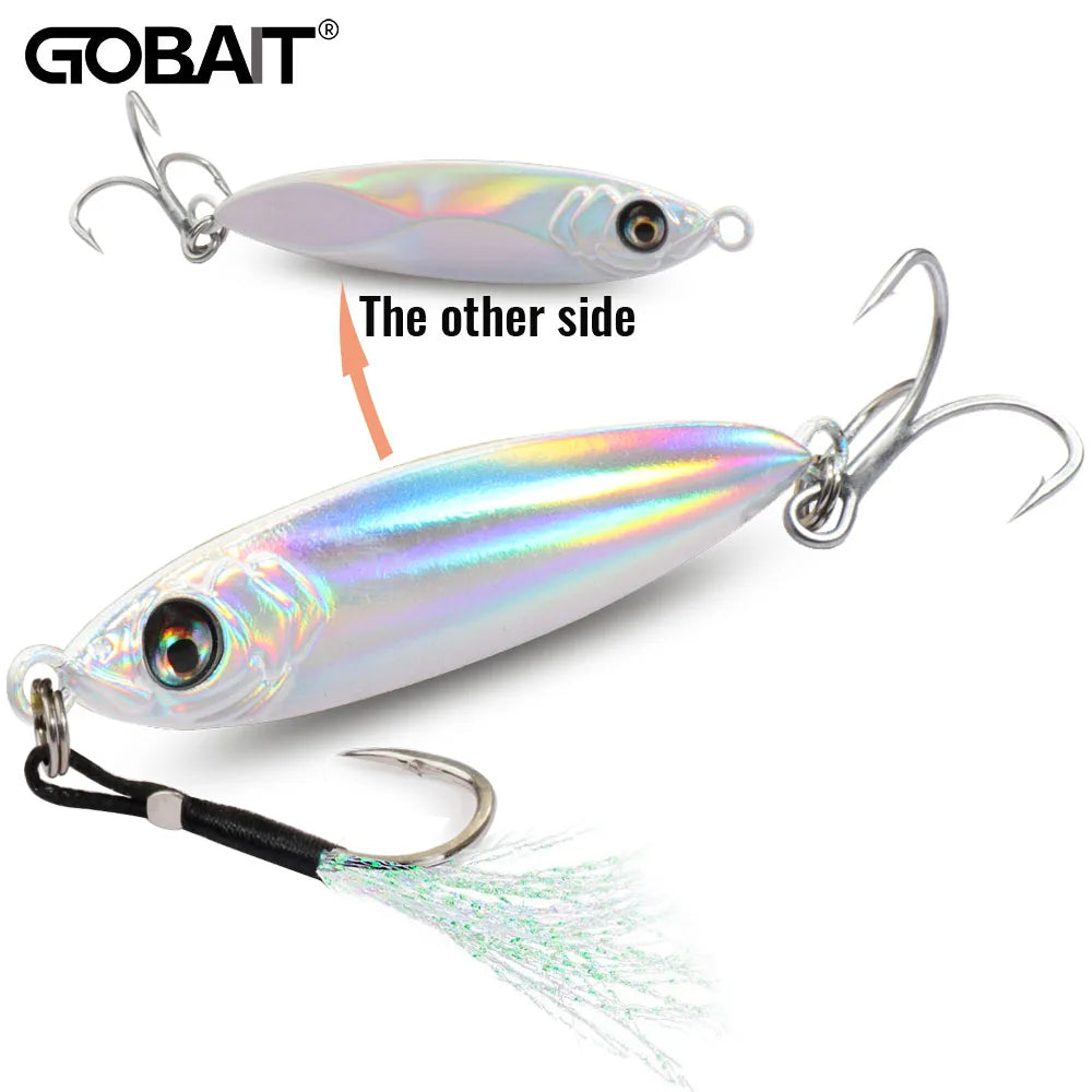 Metal Jig Lure 20g 30g 40g Spinner 3D Eye Popper Sinking Pencil Spinning Fishing Tackle Hook Swimbait Pesca Spinnerbait Bait