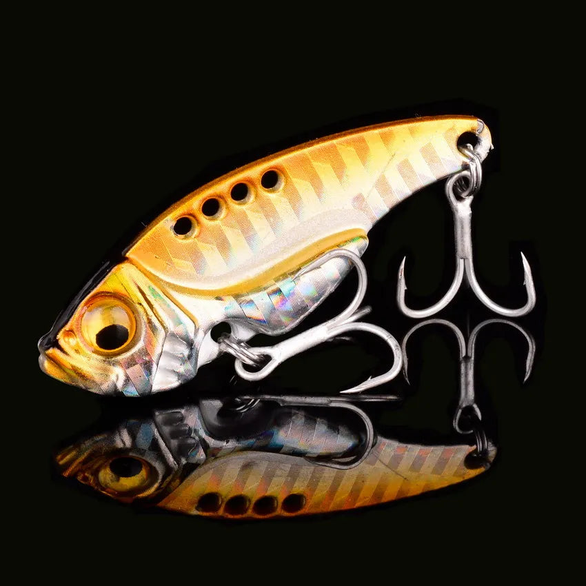 Aorace 5pcs/box Metal VIB 3/7/10/15/20g Fishing Lure Vibration Spoon Hard Baits Crankbait Wobbler Swimbait Cicada VIB Tackle