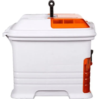 Flambeau Outdoors. T4P Pro Multi Loader, Fishing Tackle Box, White, Orange, 33.5 inches long, Plastic