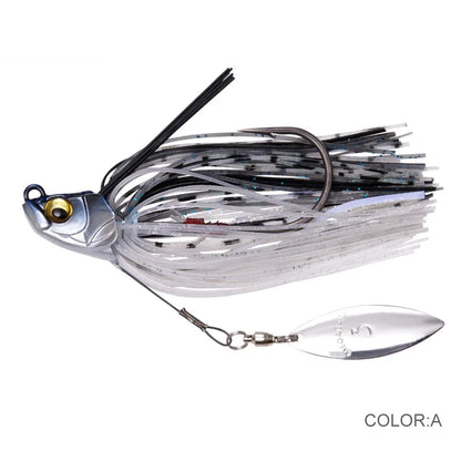 13.5G Spinner Bait Bass Jig Chatter Bait Fishing Lure Chatterbait Fishing Kit Wobblers for Bass Fishing Tackle Fishing Spoon