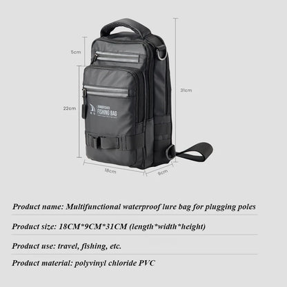 Fishing bag, fishing gear, backpack, lightweight tactical fishing gear box, multifunctional bag, outdoor fishing bag