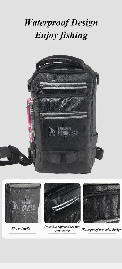 Fishing bag, fishing gear, backpack, lightweight tactical fishing gear box, multifunctional bag, outdoor fishing bag