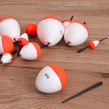 5Pcs/Set Fishing Float Upgraded EVA Red and White Bobber Sea Fishing Float Bobber 1g 2g 3g 5g Floats Sticks Fishing Tackle