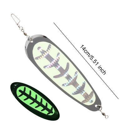 14cm Fishing Flasher Fishing Diving Flash Board Reflective Fishing Spoon Lure Trout Spin Flasher Fishing Accessories