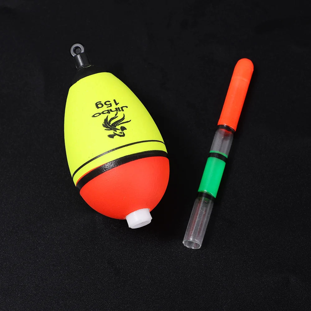 EVA Luminous Fishing Night Float Light Stick Foam Plastic Bobber Sea Rock Fishing Striking Floats Fishing Accessories 10/15/20g