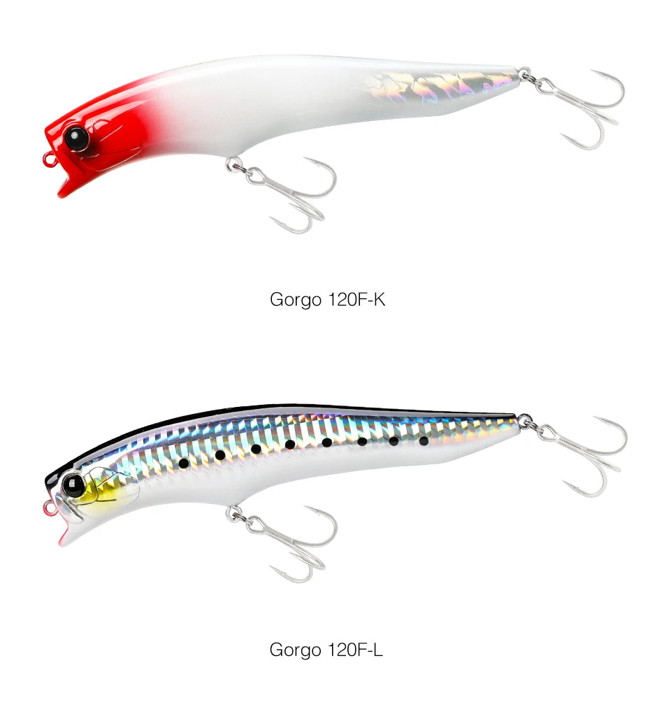 TSURINOYA 120F Ultra Long Casting Shallow Range Floating Minnow Beach Fishing Lure 120mm 20g 0-30cm GORGO Saltwater Hard Baits