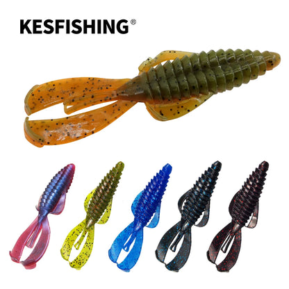 KESFISHING Lures New Rage Bug Craw 4" Pesca Fishing Soft Baits Leurre souple Bass Fishing Wild Crawfish Shrimp Attractant Smell