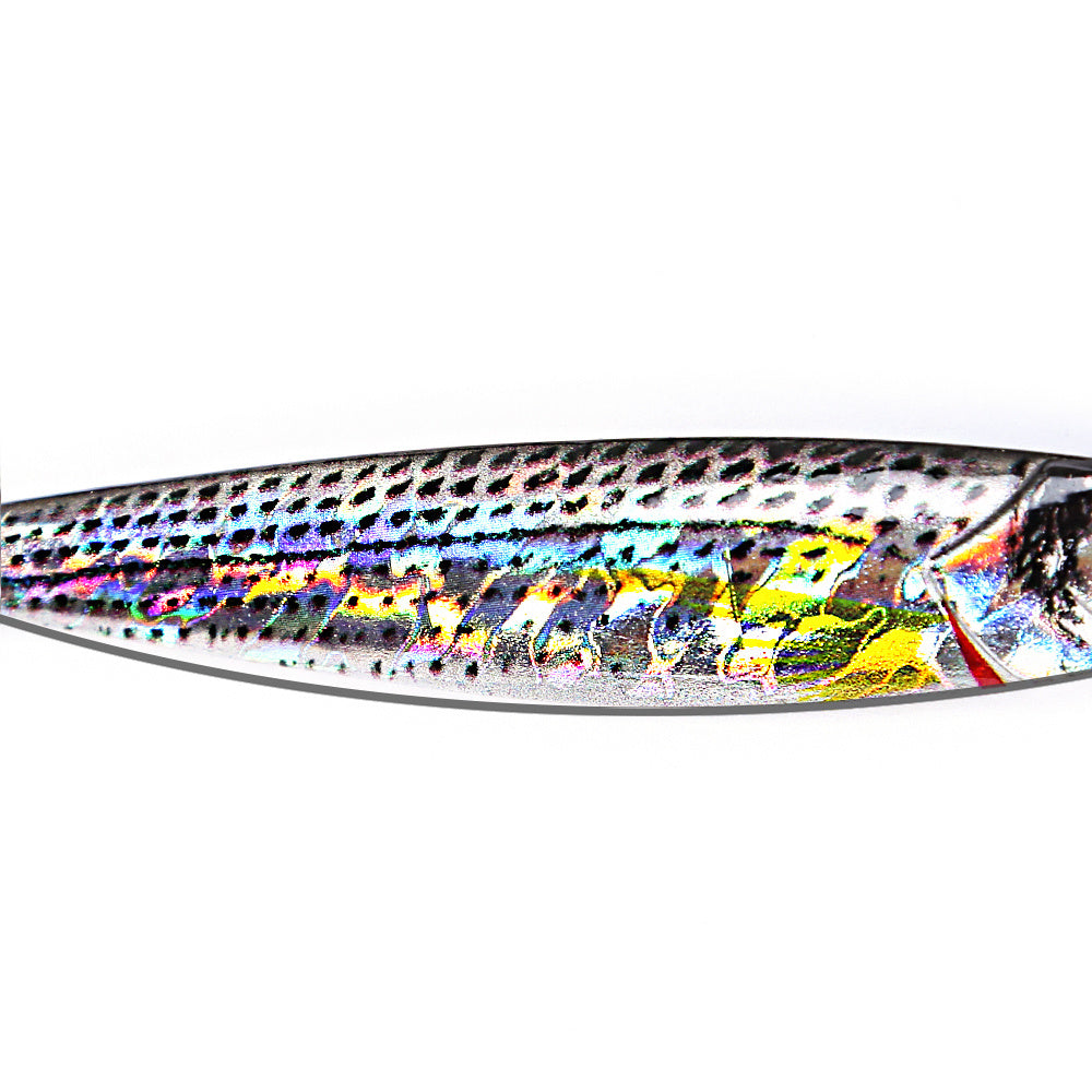 3D Metal Pencil Lure Bait - High-Quality Artificial Fishing Lure with Dual Sharp Hooks for Enhanced Catch Rate, Realistic Swimming Action, and Durable Construction for Outdoor Fishing Enthusiasts