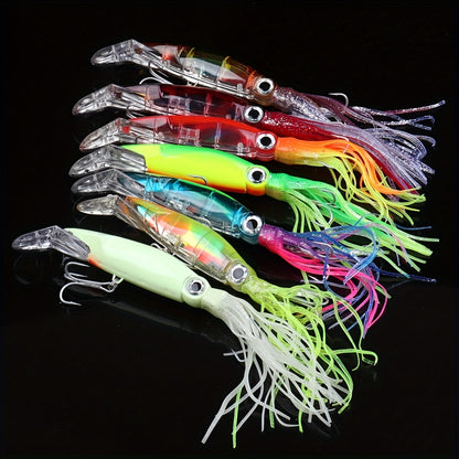 7pcs Large Octopus Lures - Realistic Bionic Fake Baits for Sea Fishing - Premium Fishing Tackles with Lifelike Swimming Action and Durable Construction