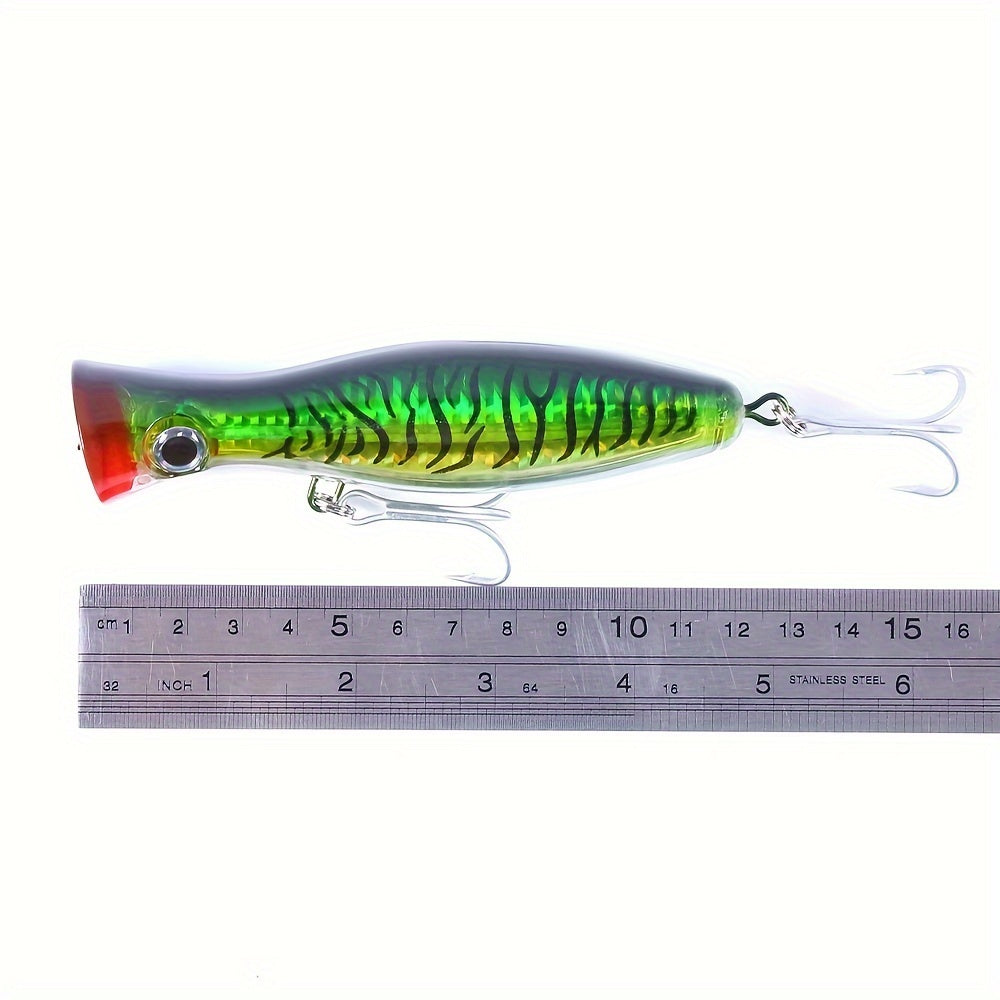 1pc Premium Long Casting Fishing Lure - Floating Popper, Durable Tackle for Boat and Sea Fishing, Lead-Free, Perfect for Catching Big Fish