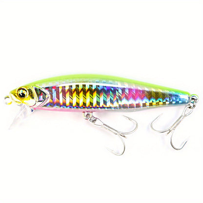 1 82mm/0.95oz Minnow Sinking Fishing Lure For Saltwater, Sea Fishing Small Hard Bait, Artificial Mini Swimbait