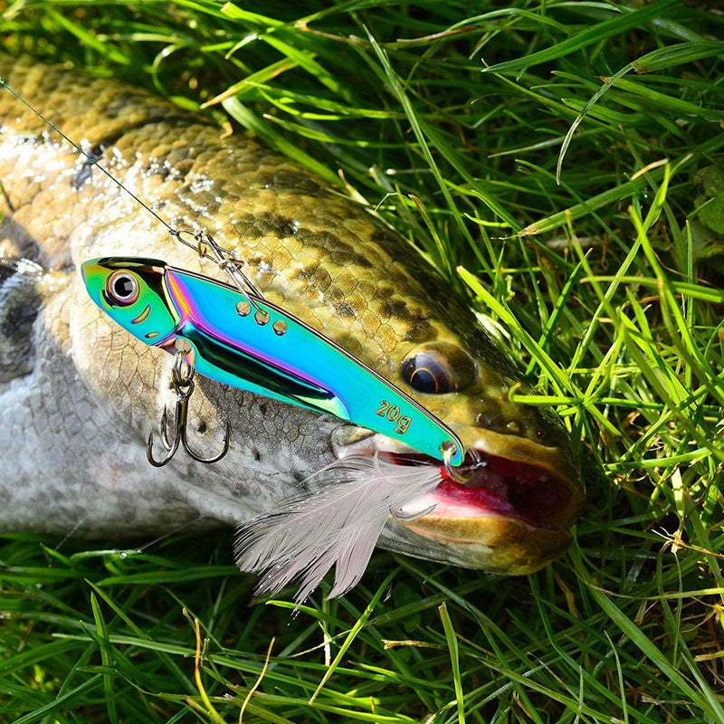 3D Fishing Lures with Reflective Coating - Premium Copper Alloy & Stainless Steel Construction for Successful Catches - Durable Sharp Hooks and Lifelike Appearance